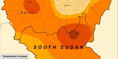 Kort over Sudan klima